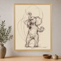 Wallity Pintura Decorativa en Lienzo Enmarcada 45 x 60 cm